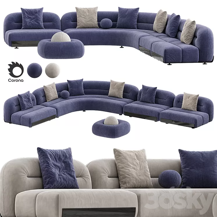 ARCUS Sofa 3D Model Free