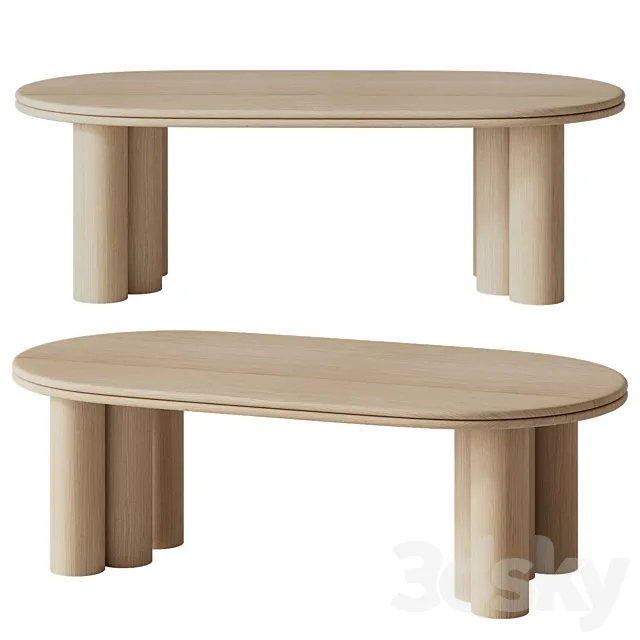 Ardell Coffee Table by Mcgeeandco 3D Model