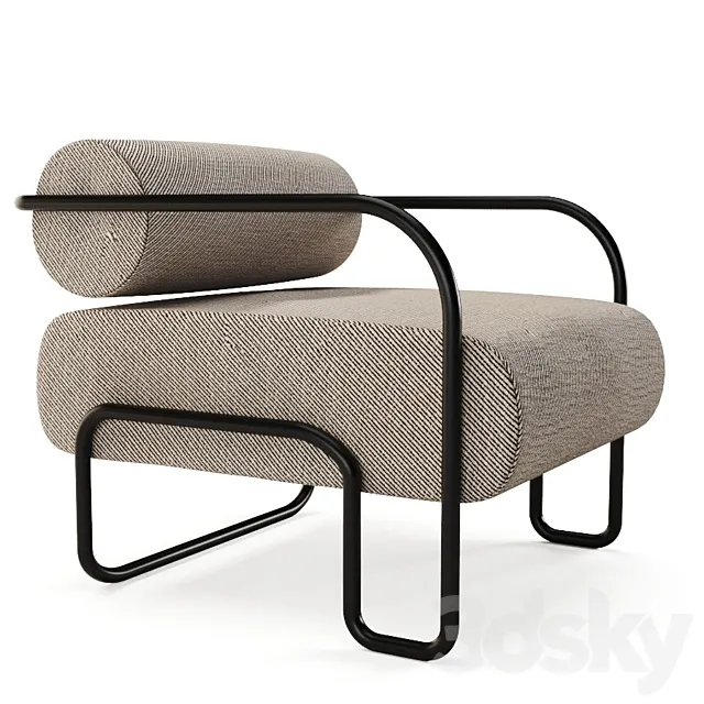 Ardent club chair 3D Model