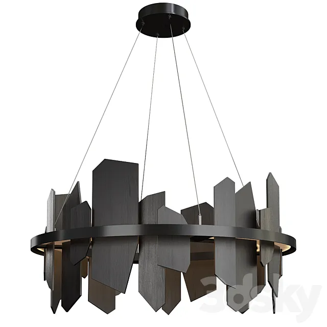 Ardesia led chandelier 3DModel