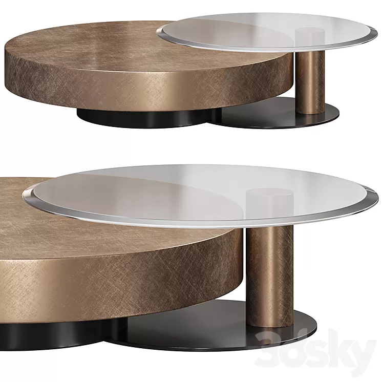 Arena Coffee Table by cattelanitalia 3D Model Free