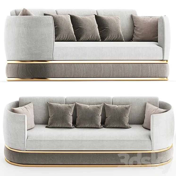 Arezzo sofa 3D Model Free