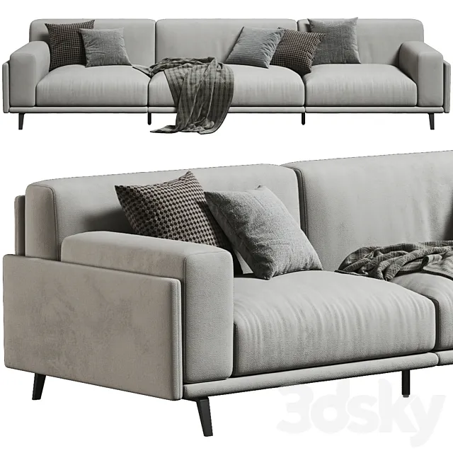 Arflex Frame Sofa 3 Seats 3D Model