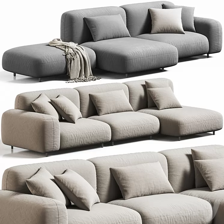 Arflex Tokio Sofa 3D Model Free