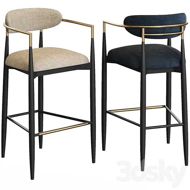 Arhaus Jagger barstool 3D Model