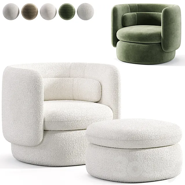 Aria 3 seater flannette armchair Free Download