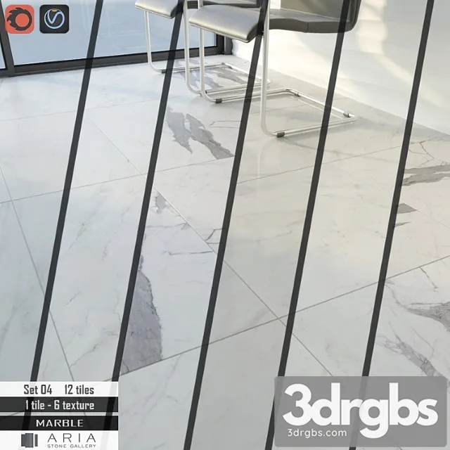 Aria stone gallery set 04 3D Model Download