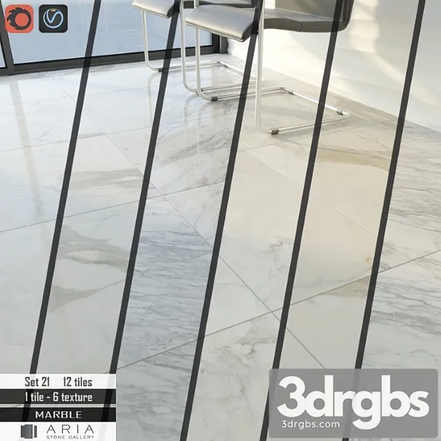 Aria stone gallery set 21 3D Model Download