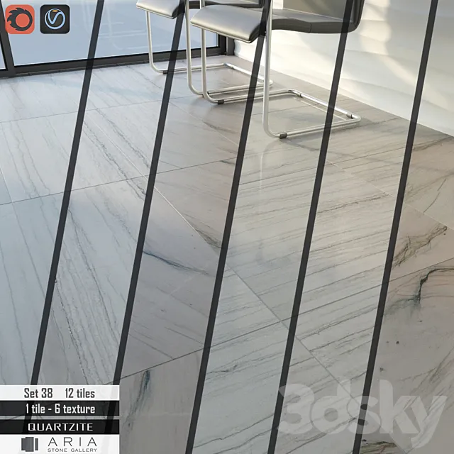 Aria stone Gallery Set 38 3DModel