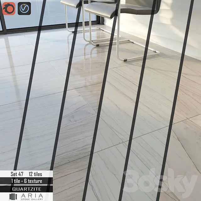 Aria stone Gallery Set 47 3DModel