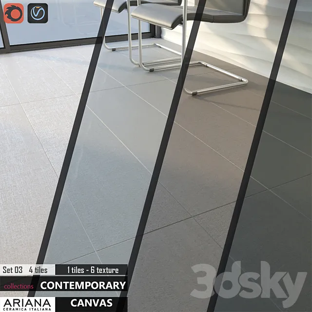 ARIANA CANVAS Set 03 3DModel