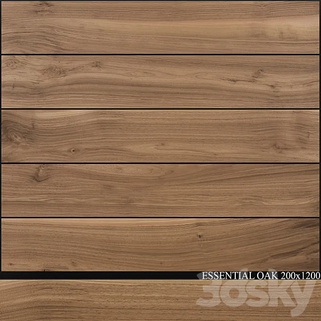Ariana Ceramica Essential Oak 200x1200 3D Model
