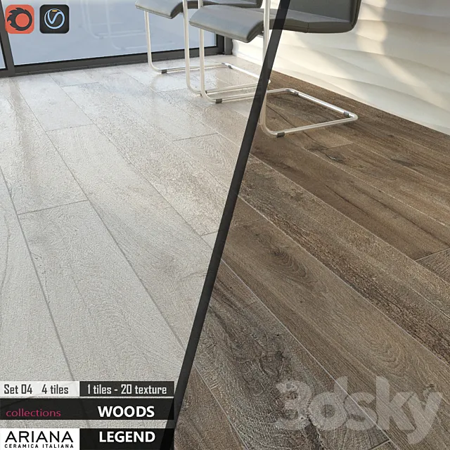 ARIANA LEGEND HAVANA WHITE Set 04 3DModel