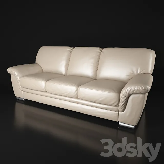 Ariel 3-seat Sofa by Pohjanmaan 3DModel