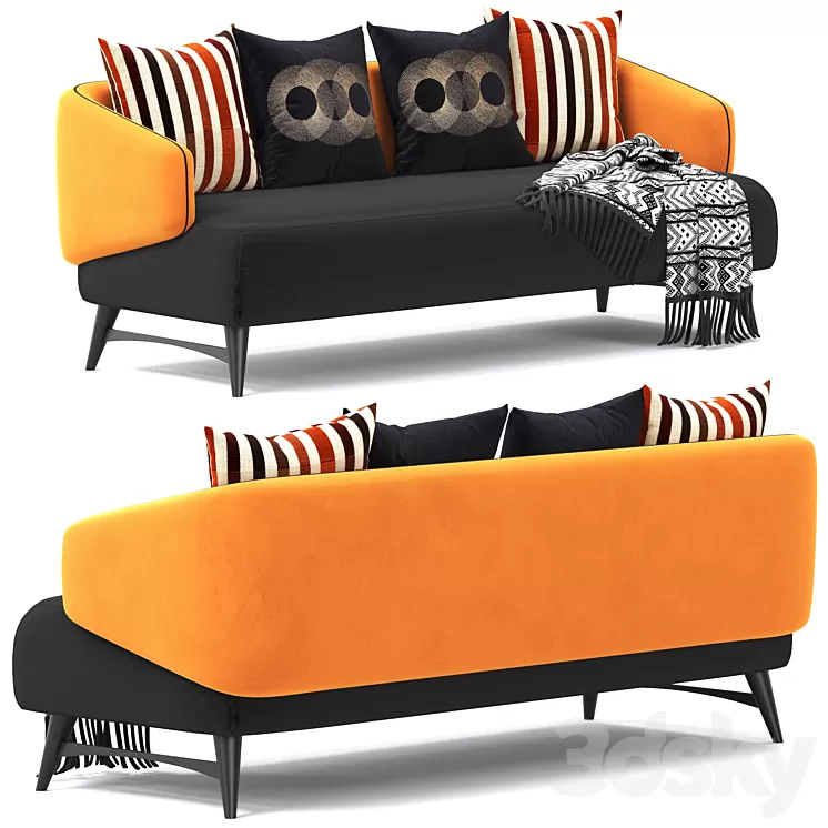 aries by roche bobois sofa 3D Model Free