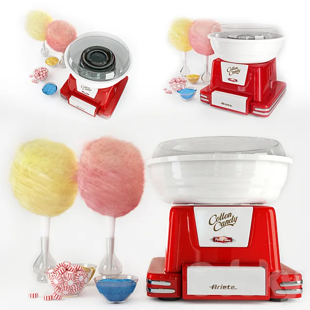 Ariete Cotton Candy 3D Model