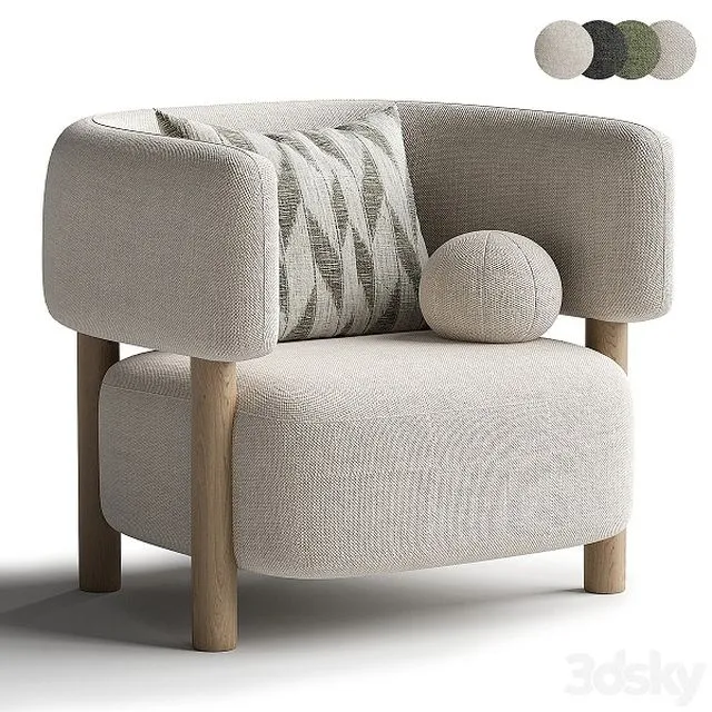 Arimchair by Karimoku 3D Model