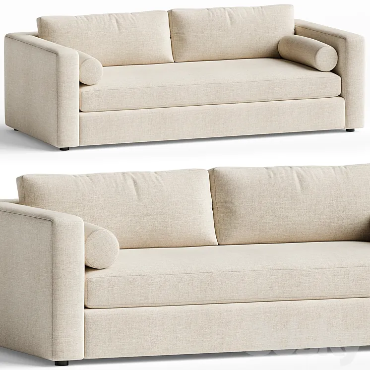 Aris Deep Track-Arm Sofa 3D Model Free