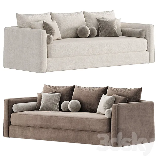 Aris Grande Deep Track Arm Sofa 3D Model