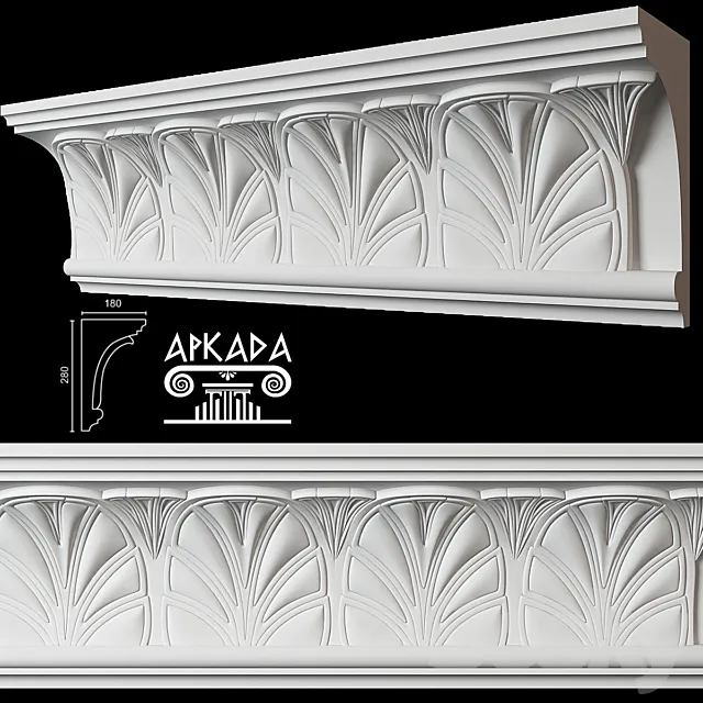 Arkada K-110 Cornice 3D Model