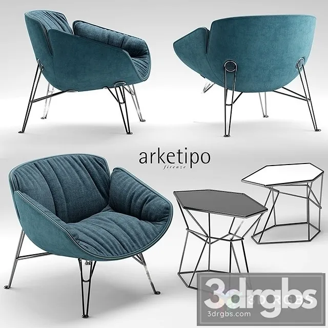 Arketipo Juno Armchair 3D Model Free