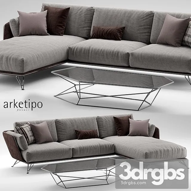 Arketipo Morrison Sofa 01 3D Model Free