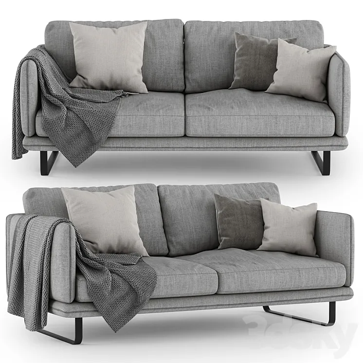 Arketipo RAIL sofa 3D Model Free