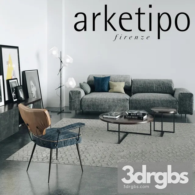 Arketipo Sofa 3D Model Free