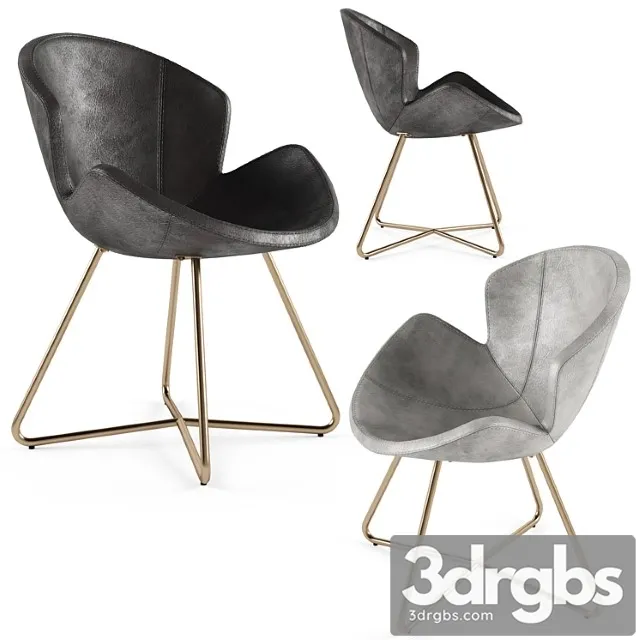 Arketipo victoria leather chair 2 3D Model Free