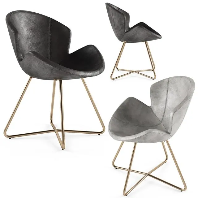 Arketipo VICTORIA Leather chair 3D Model