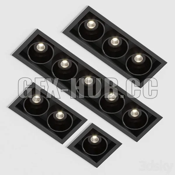 Arkos Spot Light Set 02 3D Model