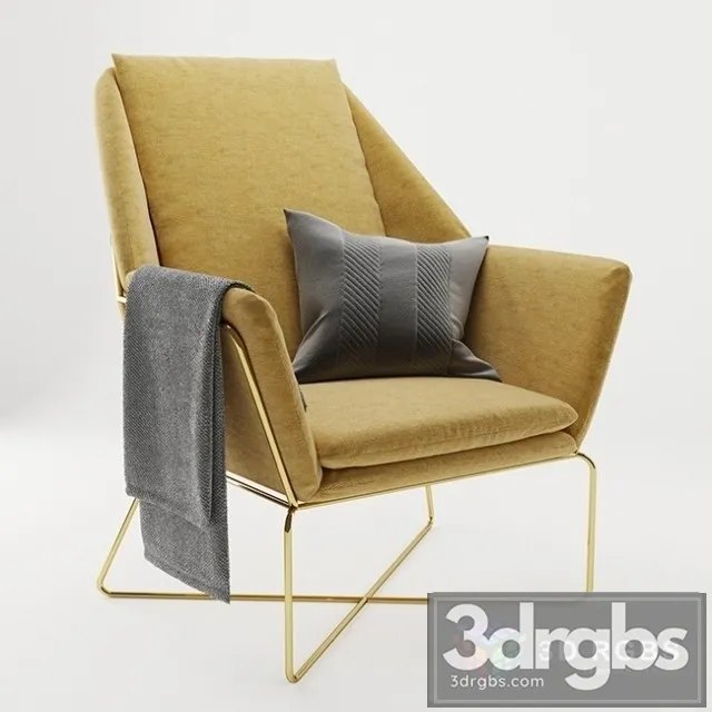 Arm Chair Dsign Furniture 3D Model Free