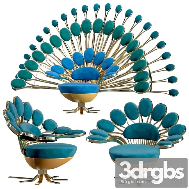 Arm chair Visionnaire pavone throne