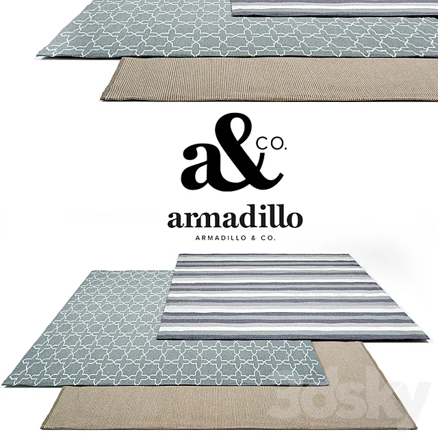 Armadillo&Co Rug Set 3 3DModel