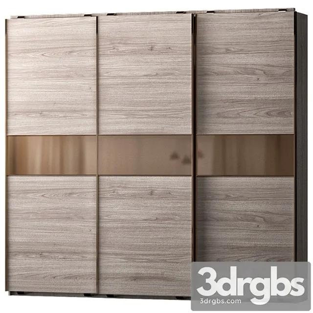 Armadio scorrevole 3 ante 3D Model Free