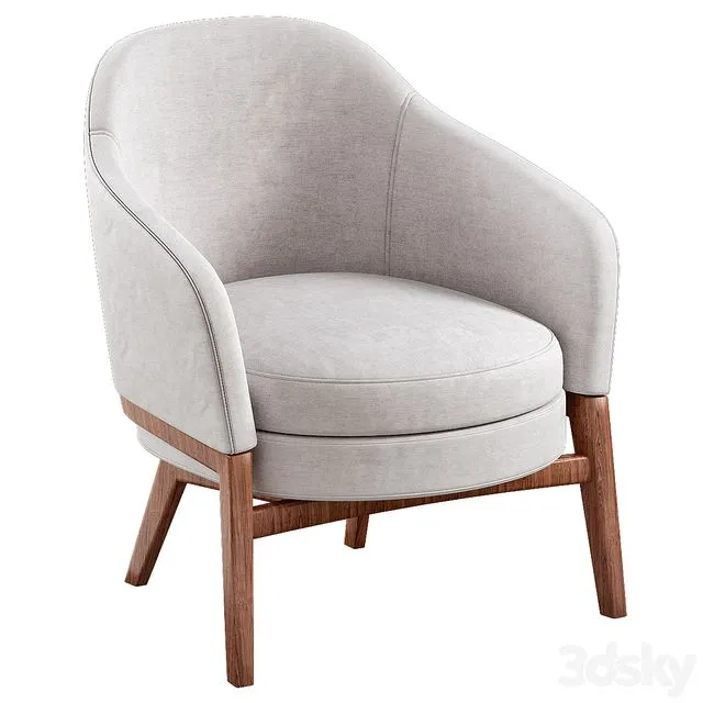 Armcahir PIAVAL MACARON 3D Model