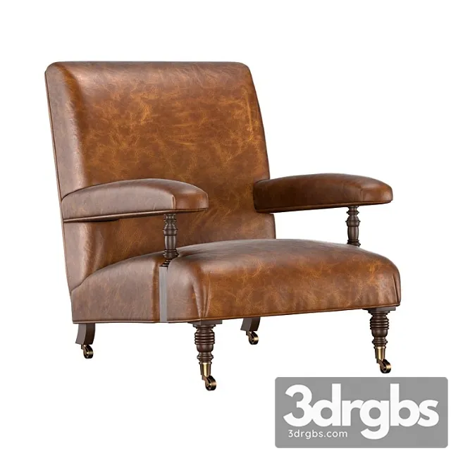 Armchair 1880s belgian 3D Model Free