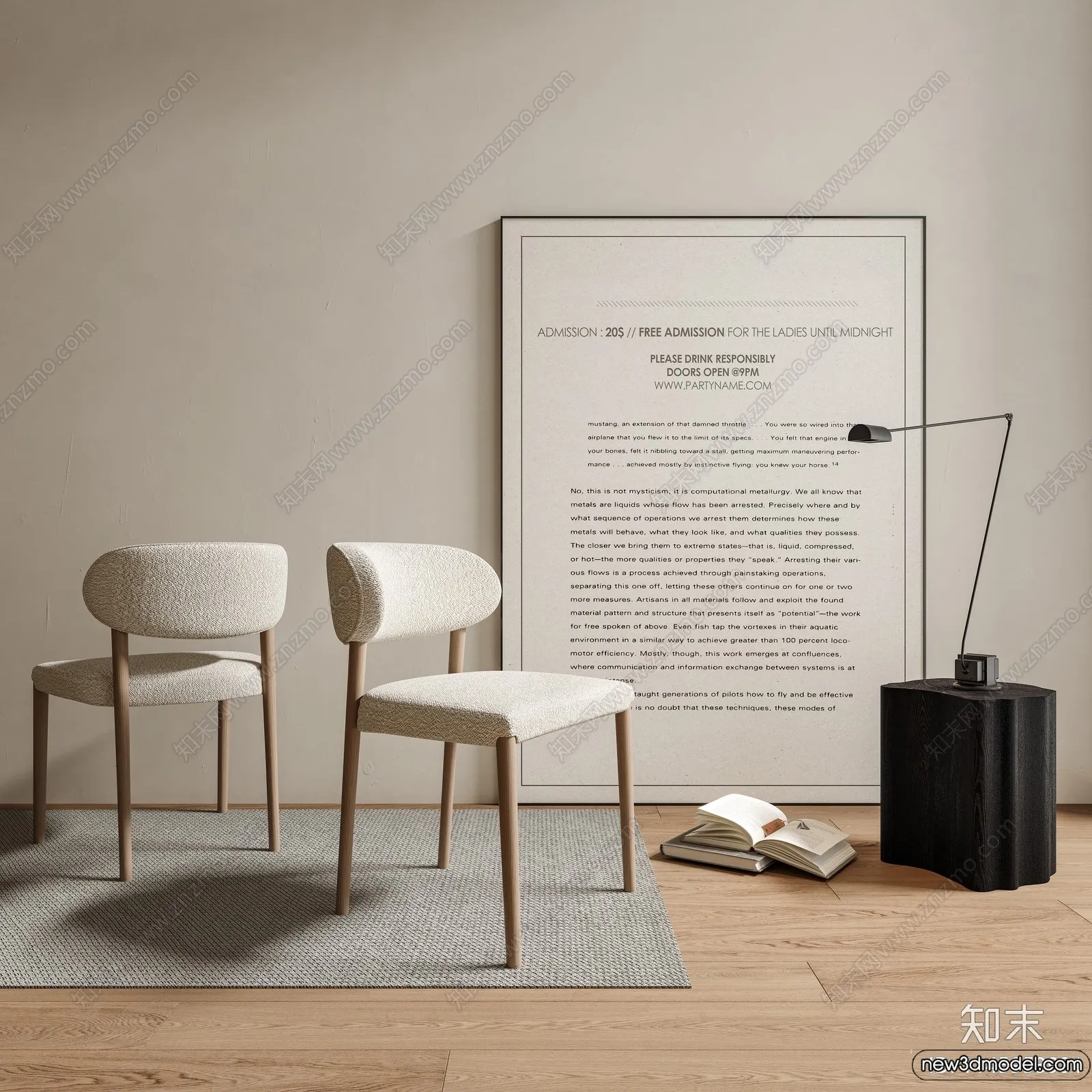 Armchair 3D Models - 3D Furniture Models for Interior - 015