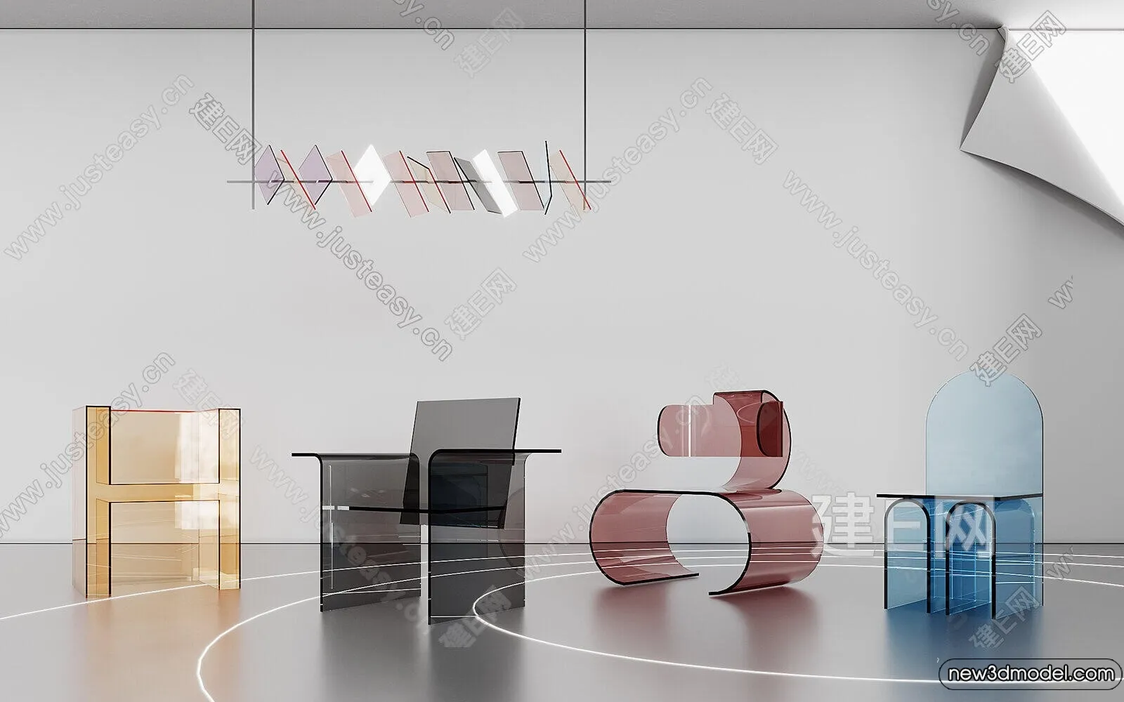 Armchair 3D Models - 3D Furniture Models for Interior - 054