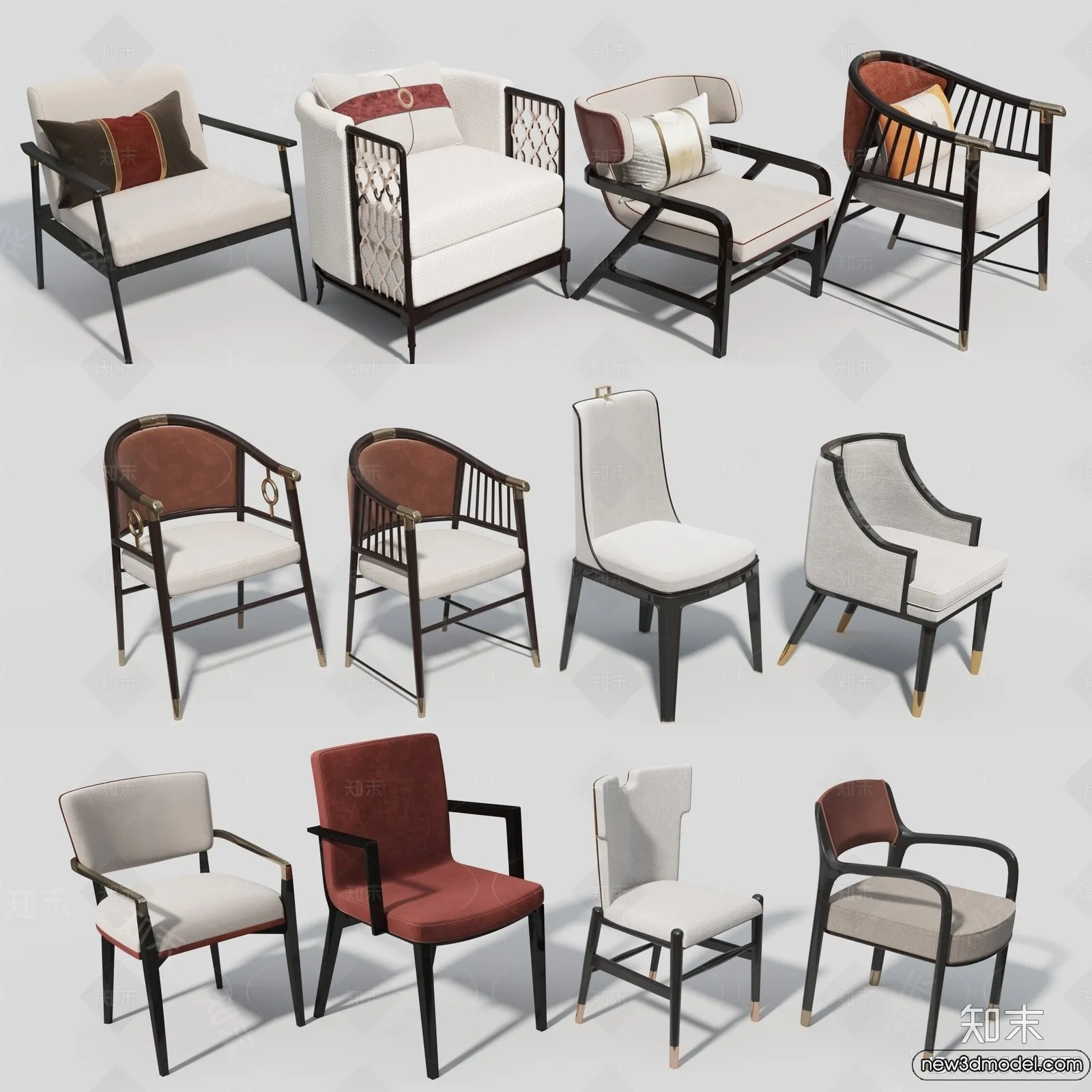 Armchair 3D Models - 3D Furniture Models for Interior - 081