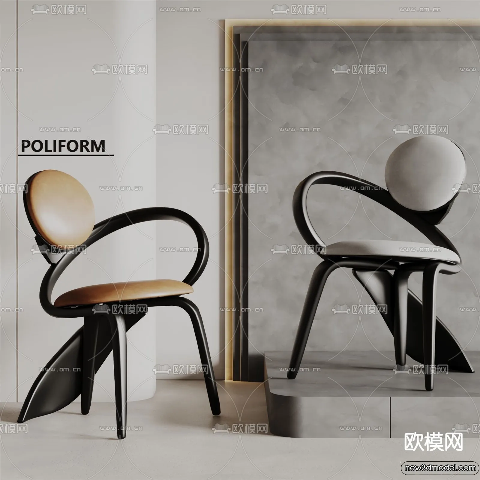 Armchair 3D Models - 3D Furniture Models for Interior - 138