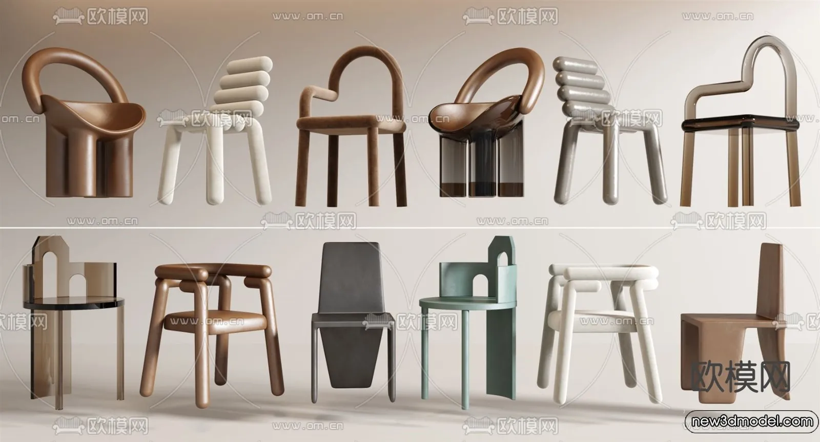 Armchair 3D Models - 3D Furniture Models for Interior - 159