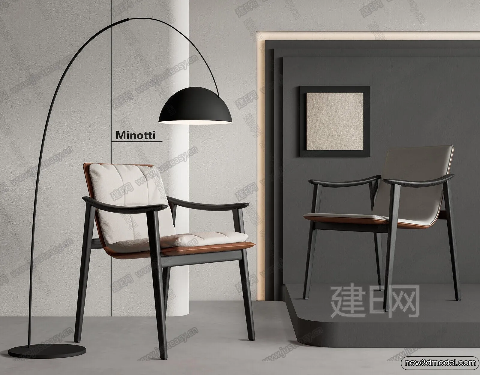 Armchair 3D Models - 3D Furniture Models for Interior - 165