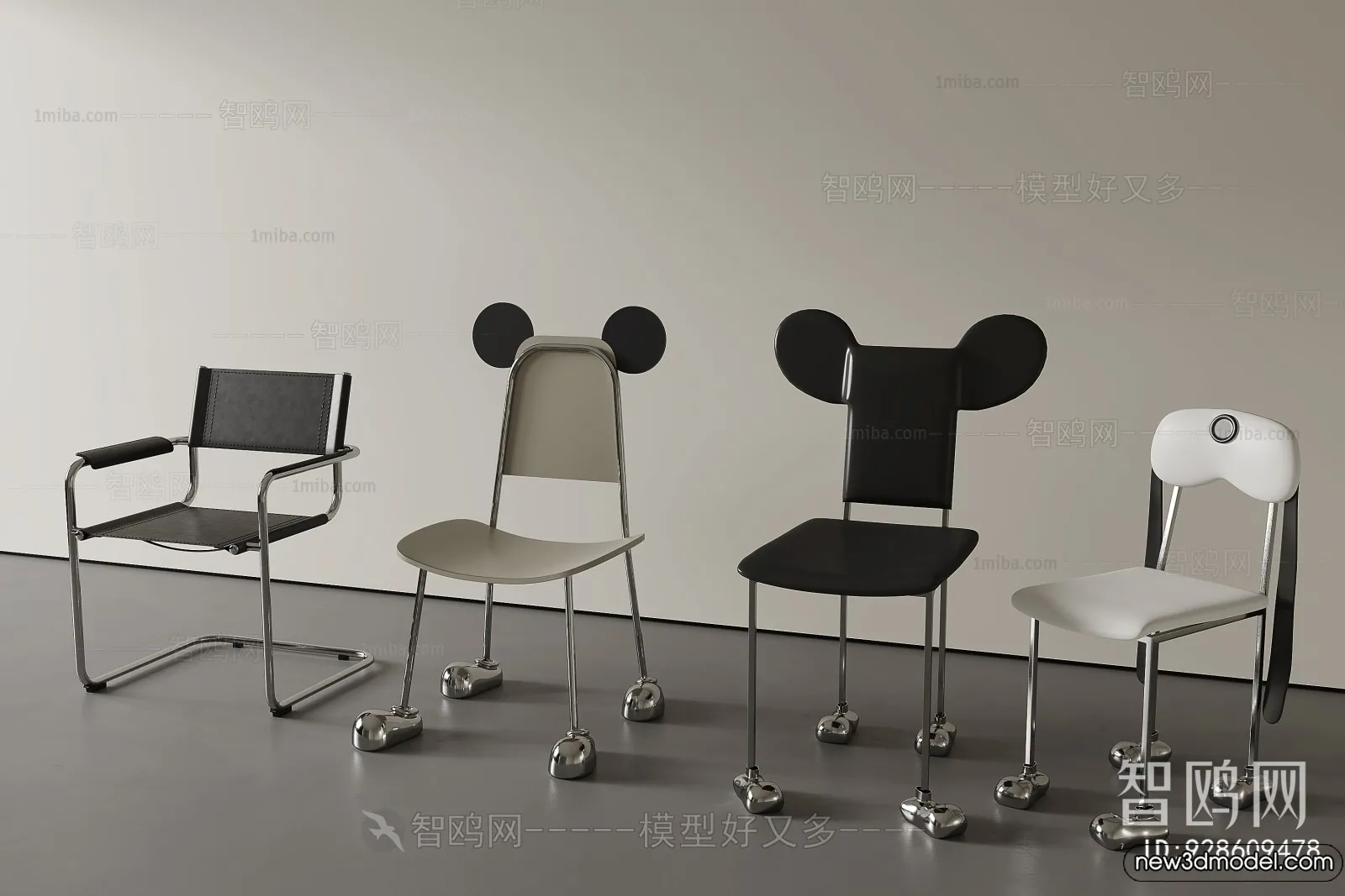 Armchair 3D Models - 3D Furniture Models for Interior - 200