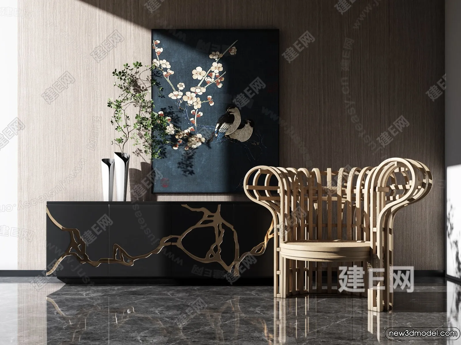 Armchair 3D Models - 3D Furniture Models for Interior - 250