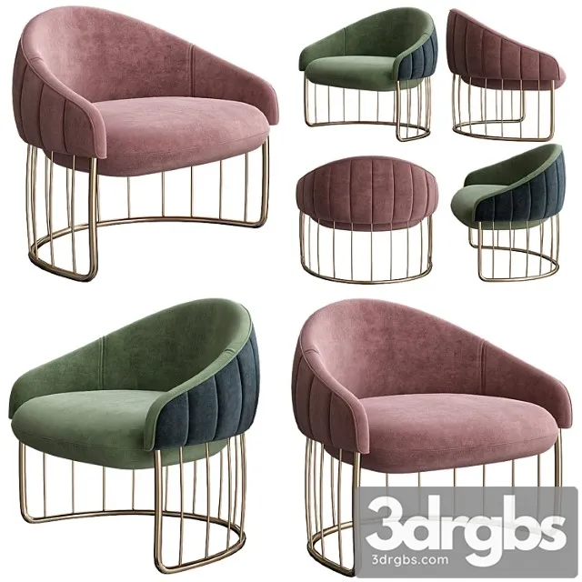 Armchair 5 3D Model Free