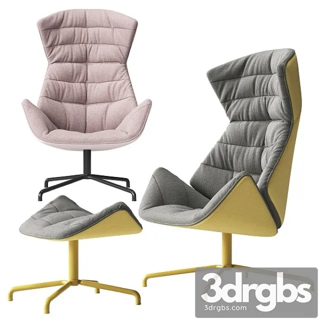 Armchair 808 by THONET 3D Model Free