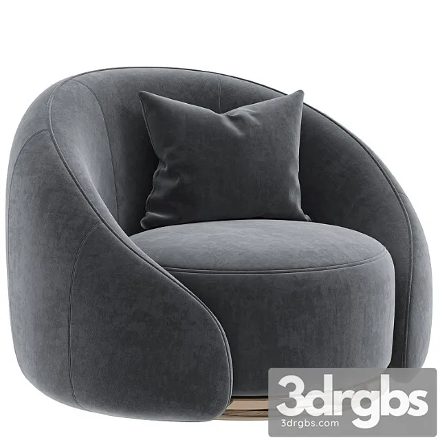 Armchair Abbracci 3D Model Free