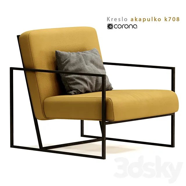 Armchair Acapulco K708 3D Model