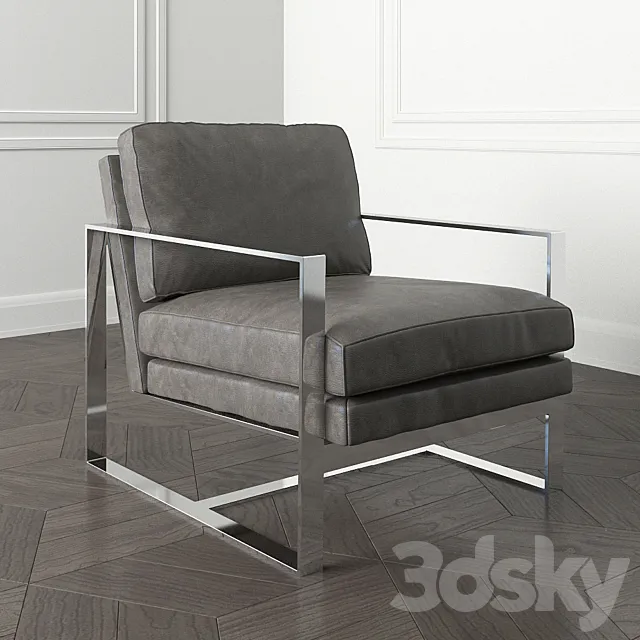 Armchair Alfieri Leather Chair 3DModel